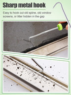 Screen Repair Kit - 3 in 1 Screen Tools Including Screen Roller Screen Spline - Image 4