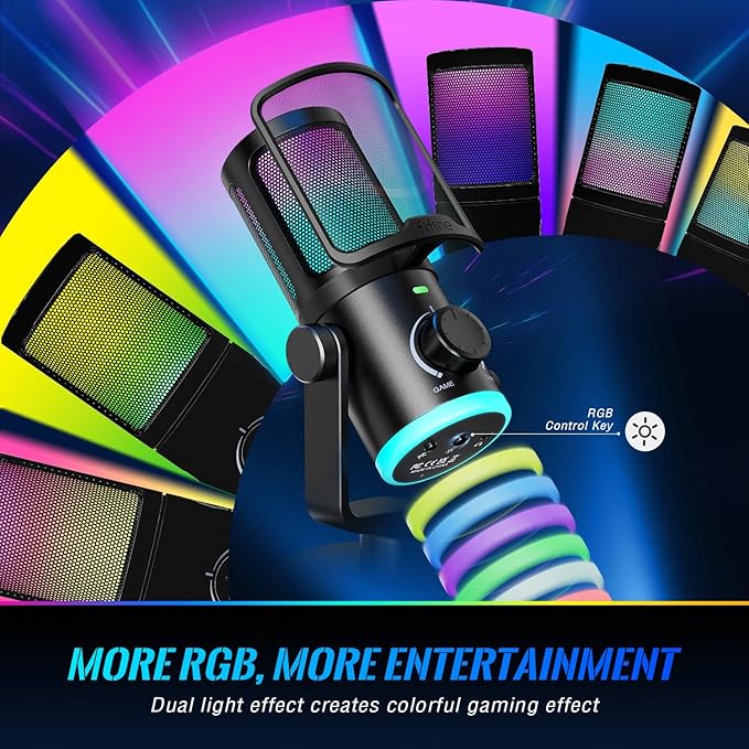 FIFINE Gaming PC Microphone, USB Streaming Microphone - Image 5