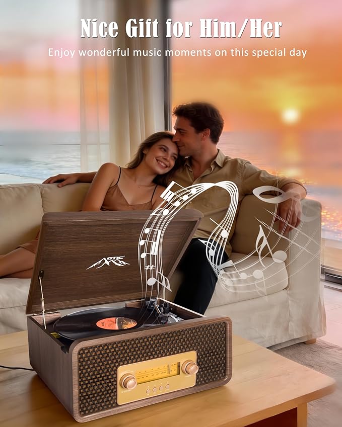 OTIC All-in-One Vinyl Record Player - Image 7