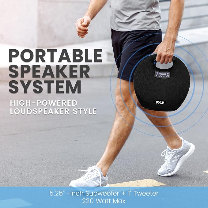 Pyle Mini IPX4 Waterproof Wireless Portable Bluetooth Speaker, - Image 5