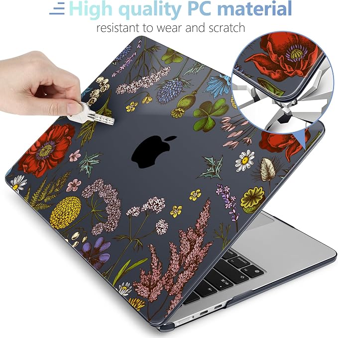 MEEgoodo for M4/M3/M2 MacBook Air 15.3 inch Case 2025 2024 2023, Case Fit Model - Image 4