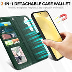 TUCCH Wallet Case for Galaxy S25, 2 in 1 Wrist Strap RFID Blocking PU Leather - Image 3