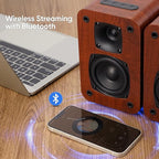 Saiyin Bluetooth Bookshelf Speakers - Image 2