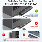 USB C Adapter HDMI USB Multiport Hub, 8 in 2 Accessories - Image 3