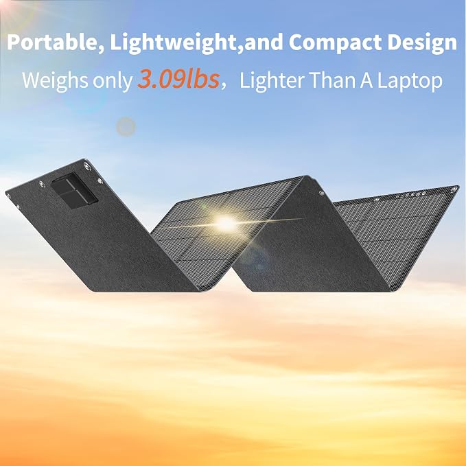 N-Type 16BB 60W Portable Solar Panels NextGen Foldable Solar Panel Charger Kit - Image 4