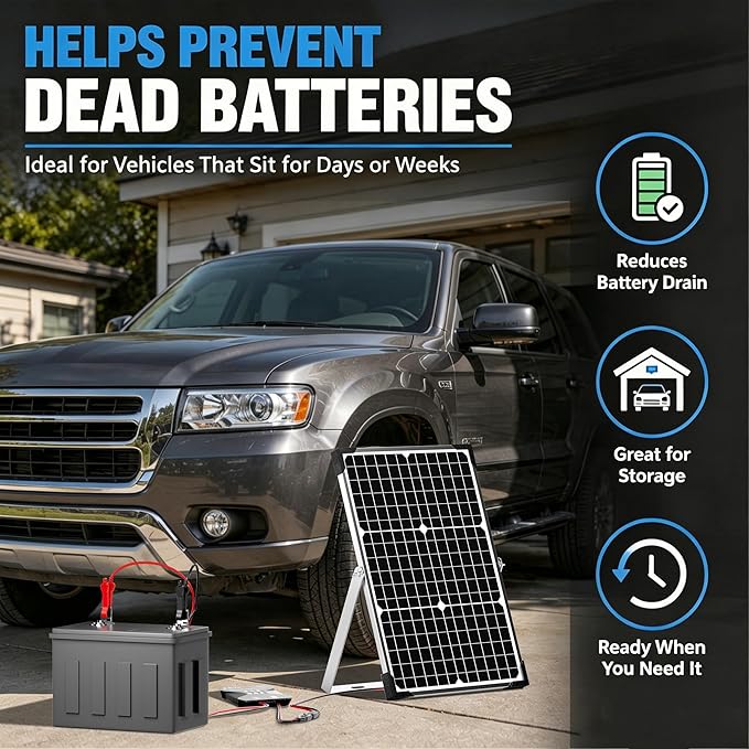 Voltset 30W Solar Battery Charger - 12V Solar Panel Kit - IP67 Waterproof Solar - Image 5