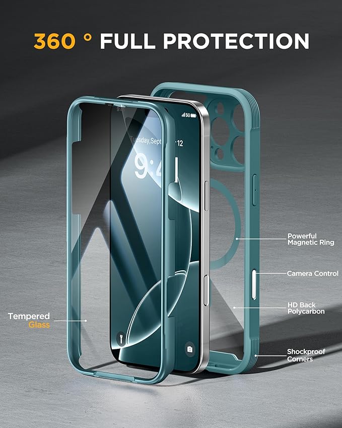 Miracase for iPhone 16 Pro Max Case 6.9'', Full-Body Phone case - Image 2