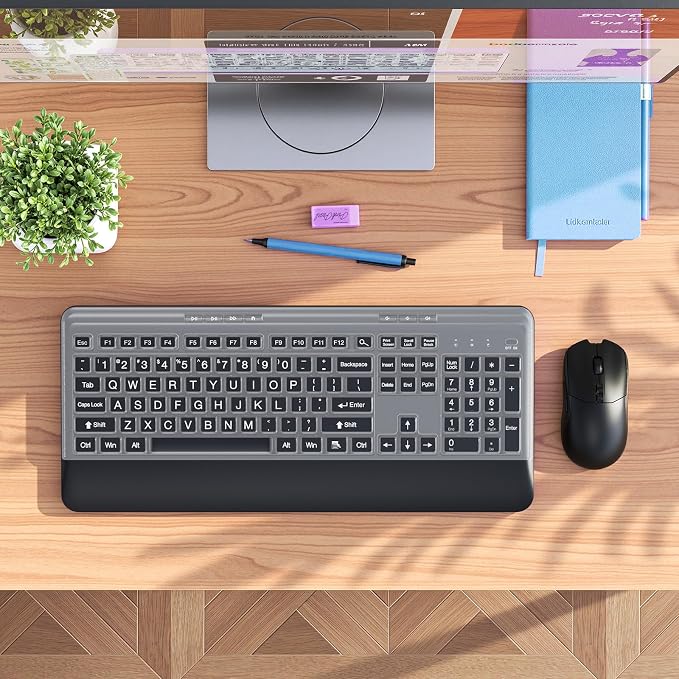 Silent Wireless Keyboard and Mouse Combo - Image 3