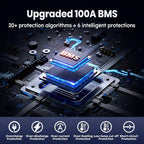 12V 100Ah LiFePO4 Battery with Low Temperature Cut off Protection Group31 - Image 3