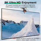 KVM Switch 3 Monitors 3 Computers 8K@60Hz, MLEEDA HDMI + 2* Displayport Triple - Image 6
