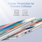 Case for MacBook Pro 13 inch with/Without Touch Bar, Hard Shell + Keyboard - Image 3