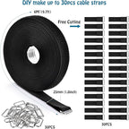 1"x19.7ft Hook and Loop Straps - Image 2