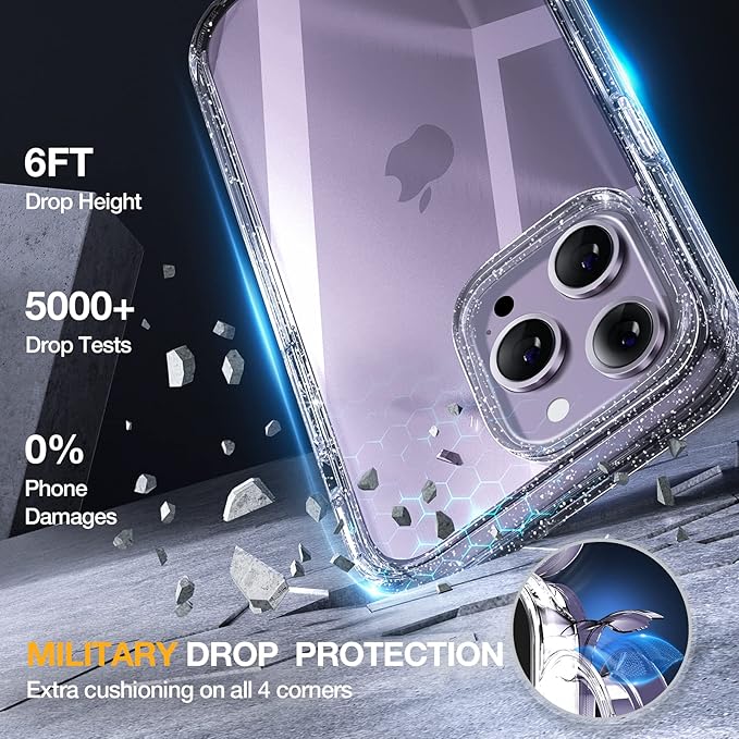 Miracase Glass Series Designed for iPhone 14 Pro Max Case 6.7 Inch, Upgrade - Image 3