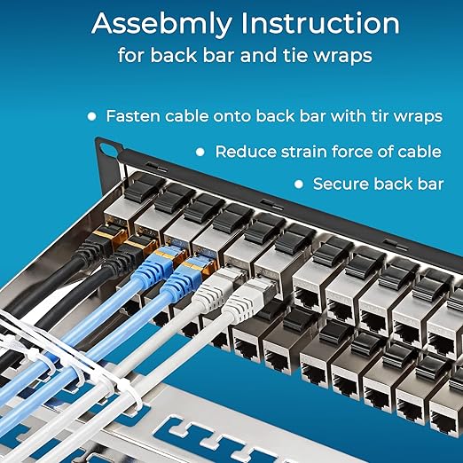 Rapink 48 Port Cat6A Patch Panel - Image 6