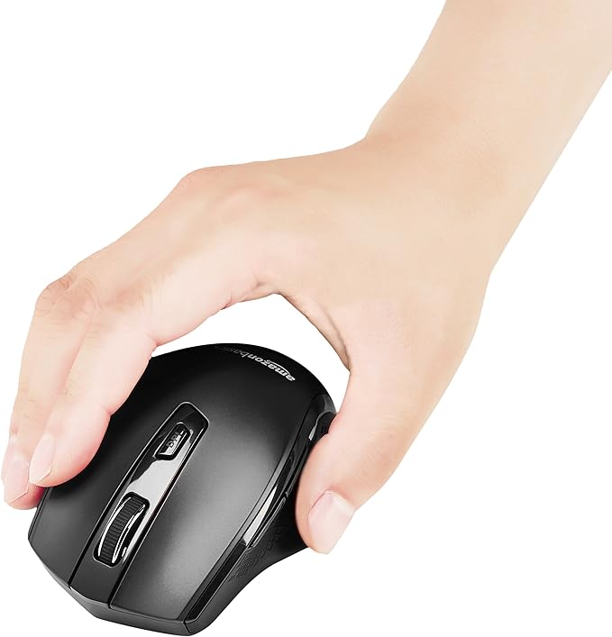 Amazon Basics Computer Mouse Wireless, 2.4 GHz Optical, DPI Adjustable - Image 6