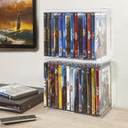 STORi Stackable Clear Plastic DVD Organizer - Image 3