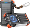 BLAVOR 45W Power Bank Solar Charger Built in Cables, 20000mAh Wireless Portable by BLAVOR
