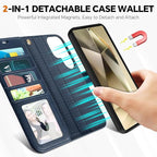 TUCCH Case for Galaxy S25 Ultra, 2 in1 Magnetic PU Leather Wallet - Image 3