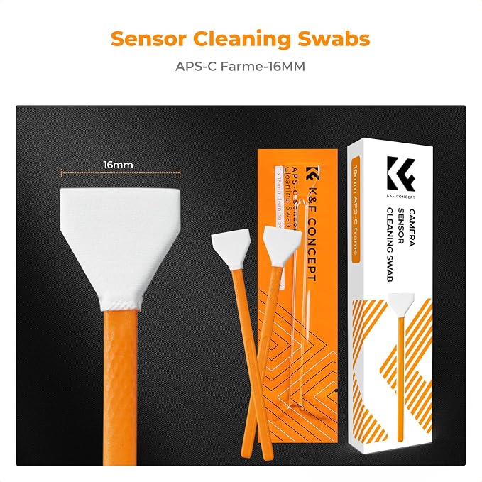 K&F Concept 6 Pack APS-C Frame Sensors Cleaning Swabs, DSLR SLR Digital Camera - Image 2