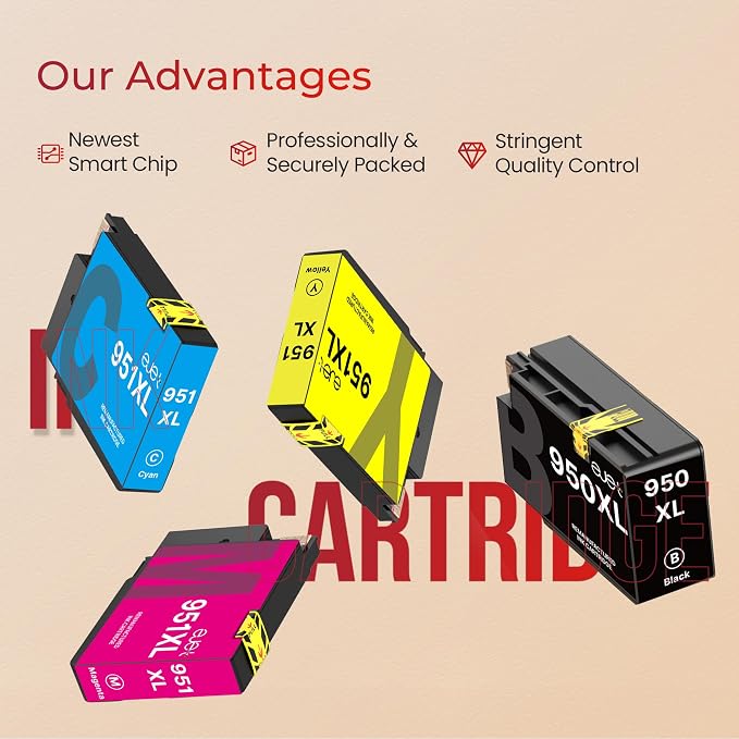 ejet 950XL and 951XL Ink Cartridges Combo Pack Compatible - Image 6