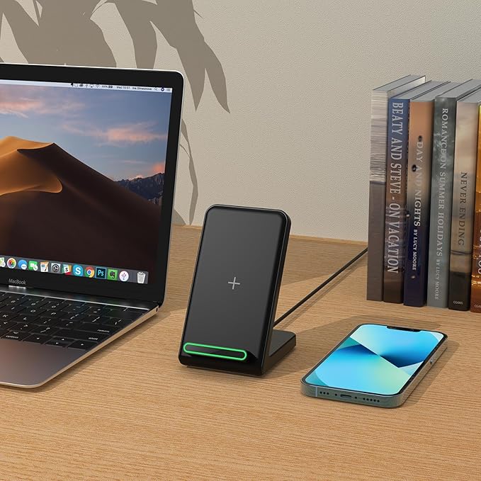 Fast Wireless Charger, 15W Wireless Charging Stand Compatible - Image 6