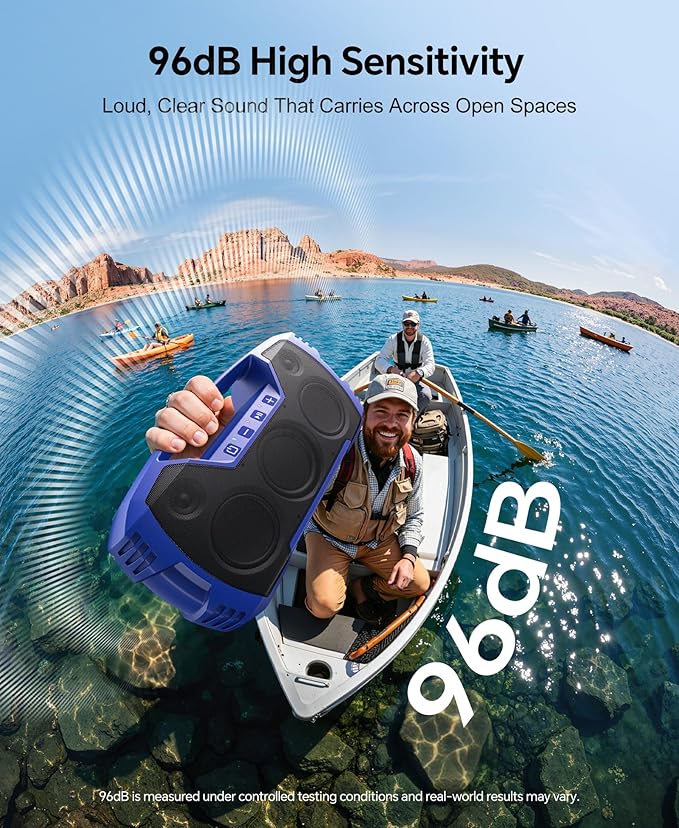 IPX7 Waterproof Outdoor Bluetooth Speaker, 32H Playtime, Floating Design - Image 9