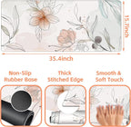 Mouse Pad Large Flowers Watercolor Texture Non-Slip Gaming Desk Mat - Image 3