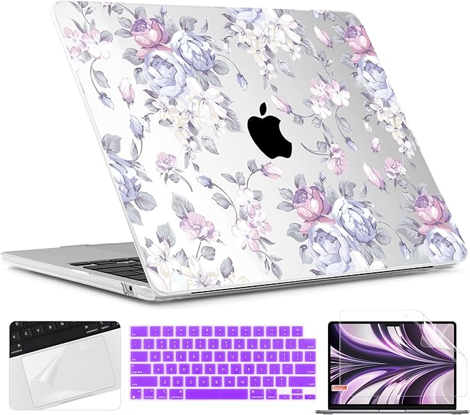 TWOLSKOO for M4 MacBook Air 13.6 inch Case 2025-2022 Release M4 A3240 M3 A3113 by TWOLSKOO