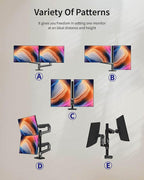 Dual Monitor Mount, Holds Screens up to 40 Inches and 25 lbs, Fully Adjustable - Image 4