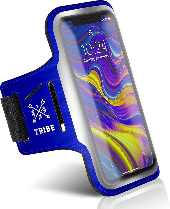 TRIBE Running Phone Holder Armband. iPhone & Galaxy Cell Phone Sports Arm Bands by Tribe