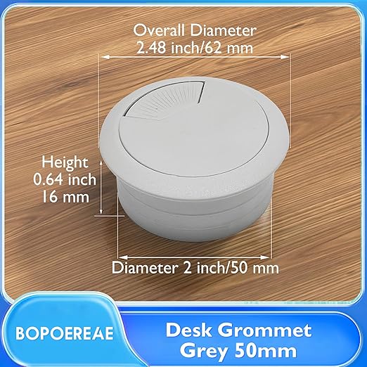 Desk Grommet 2", Desk Cord Hole Cover, Cable Grommet ABS Plastic, Desk Hole - Image 8
