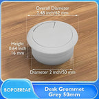 Desk Grommet 2", Desk Cord Hole Cover, Cable Grommet ABS Plastic, Desk Hole - Image 8