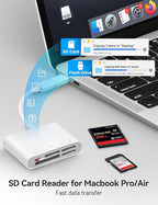 BnmxTek USB-A and USB-C to SD Card Reader, Trail Camera Card Adapter - Image 4