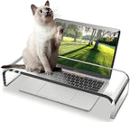 Clear Acrylic Monitor Stand, Keyboard Cover Protector Anti-Cat Prevent Cats by Unknown