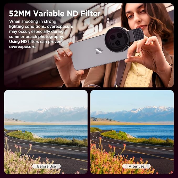 52mm Variable ND2-ND400 Filter - Image 3