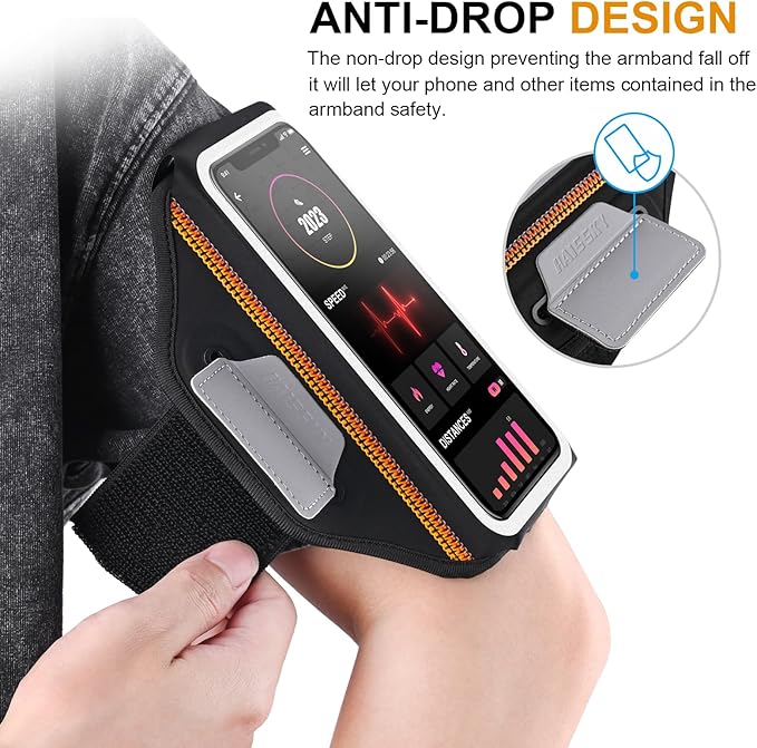 Running Armband with Earphone Bag Cell Phone Armband - Image 6