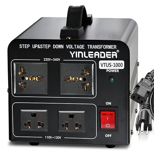 Yinleader 1000W Voltage Converter Transformer 1000 Watt Step Up/Down Converter by Yinleader