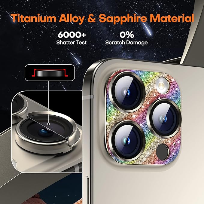 Camera Lens Protector for iPhone 16 Pro Max/16 Pro/iPhone 15 Pro Max/15 - Image 5