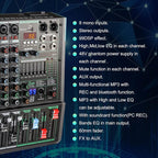 8 Channel Dj Mixer, Dj Board for Pa Stage systems - Image 2