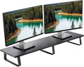 VIVO 39 inch Extra Long Monitor Stand, Wood & Steel Desktop Riser, Dual Screen by VIVO
