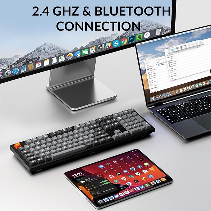 Keychron K10 Max Wireless Custom Mechanical Keyboard, QMK 2.4 GHz Bluetooth - Image 3