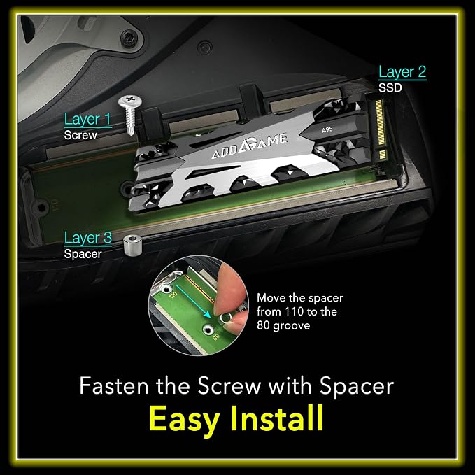 Addlink A95 4TB M.2 SSD Gaming PC Storage Expansion - Image 4