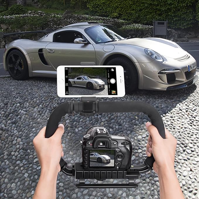 3-Shoe DSLR/Mirrorless/Action Camera Camcorder Phone Stabilizer Expansion Cage - Image 5