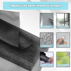 Window Screen Replacement Kit, 8-in-1 DIY Screen Door Repair Kit - Image 6