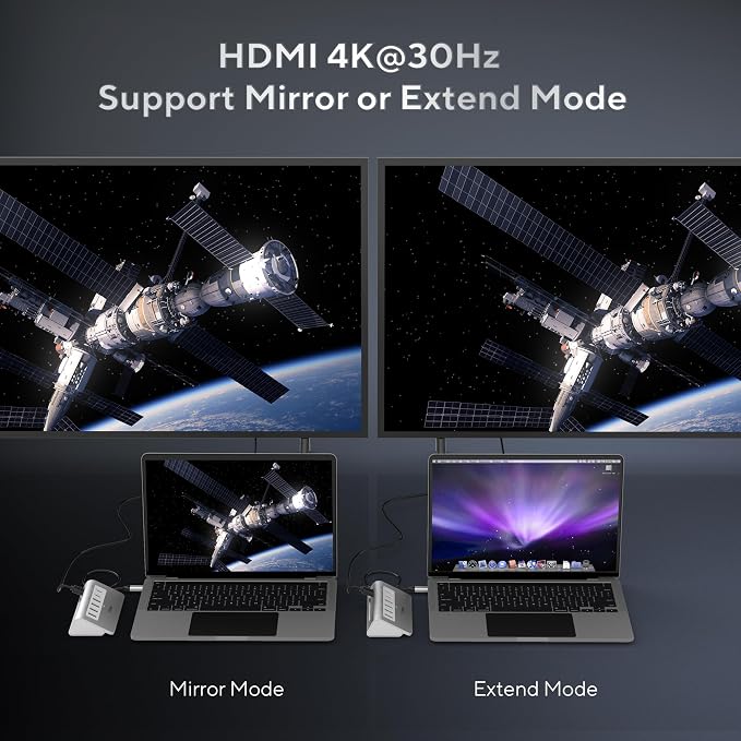 USB C Hub, INTPW 9-in-1 USB C Hub Multiport Adapter - Image 4