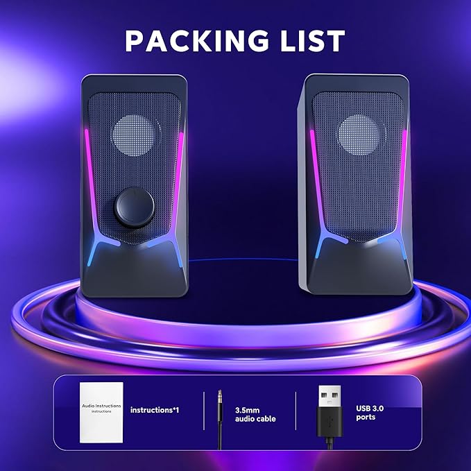 ROSON Computer Speakers, Gaming PC Speakers - Image 7