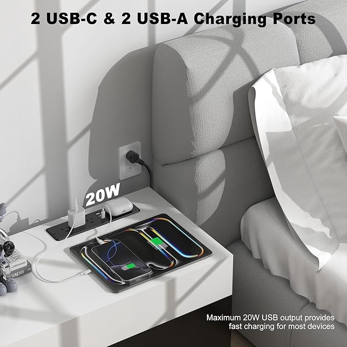 8 in 1 Recessed Power Strip - Image 3