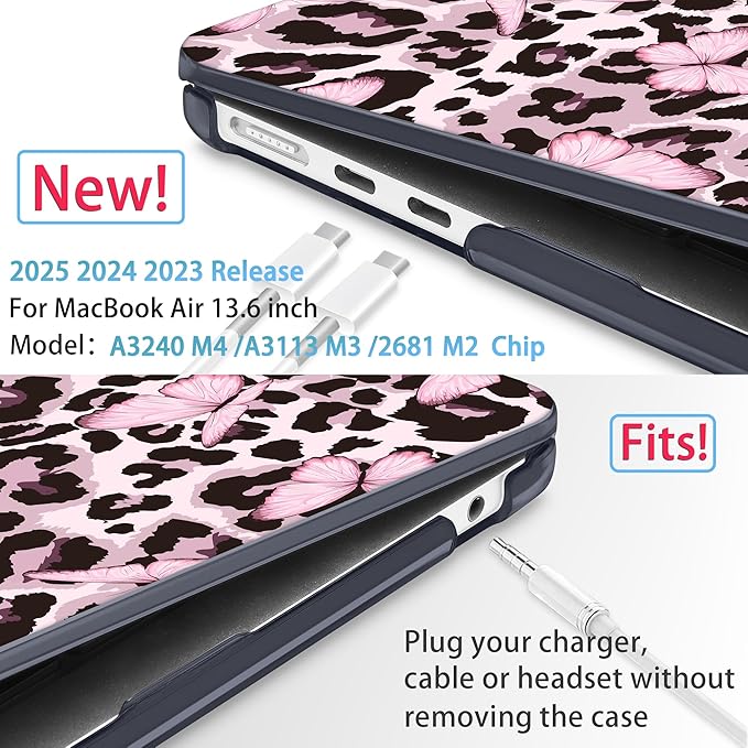 Mektron for 2025 M4 MacBook Air 13.6 Inch A3240 Case Fits 2023 A2681 M2 2024 - Image 3