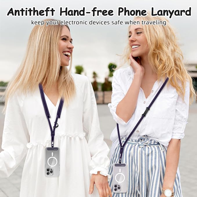 AULEEP Universal Phone Lanyard Corssbody, Anti-theft Phone Strap - Image 6