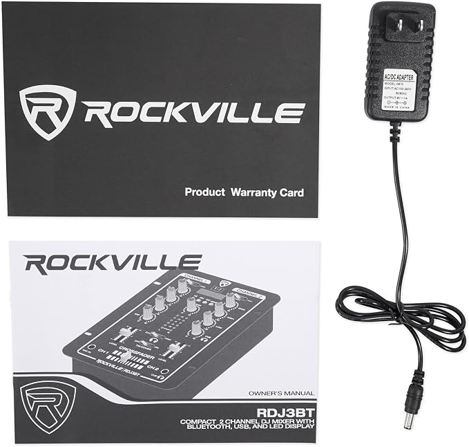 Rockville RDJ3BT 2 Channel DJ Mixer - Image 7